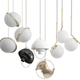 Collection pendants set lee broom gubi lux